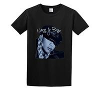 ZHAIMAORIJI Glorious Return Mary J. Blige My Life 3D Unisex 100% Cotton Short-Sleeve T-Shirts Black L