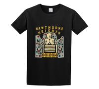 ZHAIMAORIJI Hawthorne Heights Skeletons Unisex 100% Cotton Short-Sleeve T-Shirts Black S