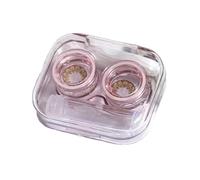 Zhajipai Travel Contact Case - Portable Transparent Contact Lens Case Kit | Transparent Lens Organizer for Home, Dormitory, Travel, Business Trip