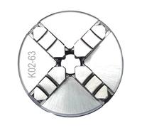 ZHAJNG K02-50/63/80/100 4 Jaw Self-Centering 50/63/80/100mm Manual Scroll Mini Wood Lathe Chuck(K02-63)