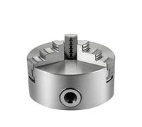ZHAJNG K11-100 K11-125 K11-160 K11-200 Lathe Chuck 3 Jaws Manual Self-Centering Mounting Bolt for Grinding Milling Turning(K11-125)
