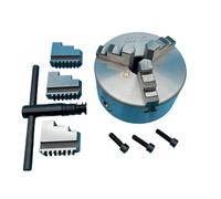 ZHAJNG K11-125 Lathe Chuck 125MM Big Bore 38MM 3 Jaw Self-Centering Manual Scroll Chuck Manual Type