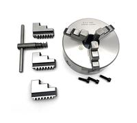 ZHAJNG K11-160 Metal Lathe Chuck 3 Jaw Self-Centering Manual Scroll Chuck