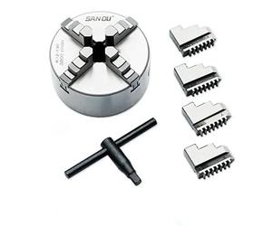 ZHAJNG K12 80 100 125 160 200 250 130 Lathe Chuck 100mm Sanou Four Jaw Self-Centering Scroll Chuck 4''(K02-100B)