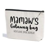ZHAMEN Grandma Mom Gifts Granny Mimi Nanny Grammy Yaya Mum Nana Abuela Oma Mamaw Grandmother Gifts Makeup Bag, Multicolour 1092, 10.5"x 7"x 2.5"