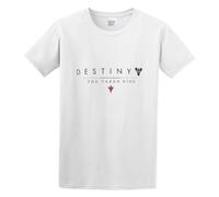 Zhan Zai Destiny Taken King Nerdy Casual Round Neck T Shirt White XL