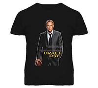 Zhan Zai Leary Kevin Costner Draft Day Casual Round Neck T Shirt Black XXL