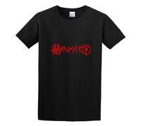 Zhan Zai Ministry Band Logo Creativity Super Soft Black and White Photo Cartoon Organic Cotton T-Shirt Black M