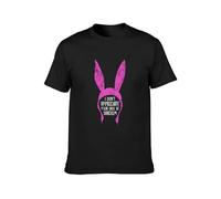 Zhan Zai Paint of Sarcasm Bob Linda Tina Ruth Bob's Gene Louise Belcher Burgers T-Shirt Black XL