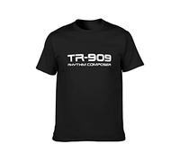 Zhan Zai Synth Drum Machine Roland Tr 909 Men Simple Tshirt Black L