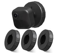 ZHANDEYUA Adhesive Wall Mount for Blink Camera No Drilling and screwing Required for Blink Outdoor/Blink Mini/Blink Indoor Camera and Most Round Mount Cameras Quick Paste Installation,Black-3 Pack