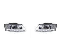 ZHANFEIS Front Headlights Assembly For A6 2009 2010 2011 Car Headlight Headlamp Assembly With Day Running Lamp Front Whole Auto Light Assembly(2Piece Left Right,One Xenon Module)