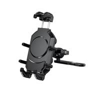 ZHANFEIS Motorbike Phone Mount Motorcycle Phone Holder With Vibration Dampener High-Speed Secure Lock Anti-Theft Mount Handlebar For Bike Bicycle Scooter ATV(Pump Brake)