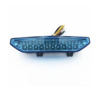 ZHANFEIS Motorcycle Tail Brake Light For Kawasaki For Ninja For ZX-6R For ZRX1200 2007 2008 Rear Tail Light Brake Turn Signals Integrated LED Light(Blue B)