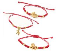 Zhang shine 1-3Pcs Handmade Braid 2026 New Year Lucky Horse Red String Bracelet Chinese Zodiac Animal Feng Shui Horse Charm Rope Adjustable Bracelet for Women Jewelry New Year Gift, One Size, Nylon