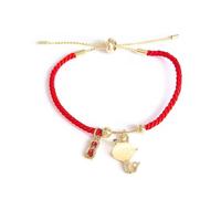 Zhang shine 2025 Year of The Snake Red String Bracelet Lucky Charm Bracelet Jade Strand Stone Beaded Chinese Zodiac Feng Shui Bracelets for Women Blessing New Year Animal Jewelry-White