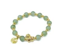 Zhang shine 2026 New Year of The Horse Beaded Charm Bracelets Red Lucky Charm Bracelet Jade Stone Beaded Chinese Zodiac Feng Shui Stretch Bracelets for Women Blessing New Year Animal Jewelry