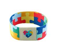 Zhang shine Autism Awareness Bracelet Wristband Elastic Autism Bracelet for Women Men Colorful Puzzle Autism Awareness Jewelry, One Size, Polyester, no gemstone