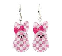 Zhang shine Easter Earrings Cute Acrylic Colorful Glitter Rabbit Cross Bunny Sparkle Spring Earrings For Women Fashion Holiday Happy Easter Jewelry Gift, One Size, Acrylic, No Gemstone