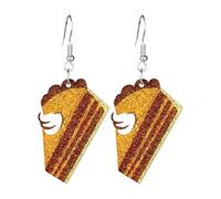 Zhang shine Fall Thanksgiving Earrings Turkey Maple Leaf Pumpkin Pie Coffee Glitter Acrylic Autumn Holiday Dangle Drop Earring for Women Fall Jewelry-Turkey, One Size, Acrylic, No Gemstone
