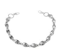 Zhang shine Gothic Skull Chunky Wallet Pants Chain for Womens Men Vintage Y2K Belt Pocket Jean Waist Chains Wallet Costume Cosplay Punk Halloween Jewelry, One Size, Alloy, No Gemstone