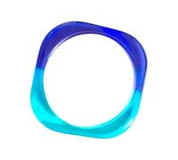Zhang shine Resin Bangle Bracelet for Women - Colorful Pink Blue Transparent Irregular Geometric Round Square Acrylic Wristbands Plate Cuff Bracelet Vintage Wide Plastic Statement Jewelry, One Size
