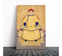Zhang Shunzi Oriental Qing Dynasty Canvas Print | Gallery Wrapped 30mm Frame Wall Art | 24x16 inches | Ready to Hang | Modern Picture | Living Room Bedroom Lounge Office
