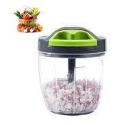ZHANG XIAO QUAN SINCE 1628 Portable Manual Vegetable Chopper, Hand Pull String Vegetable Garlic Mincer Onion Cutter for Veggie, Peppers, Tomatoes, Ginger, Fruits, Nuts, 3.6 Cup(900ml) Food Chopper