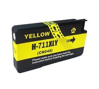 ZHANGAIQINYG CZ130A CZ131A CZ132A CZ133A Ink Cartridge Full With Ink Compatible for H-/P 711 711XL HP711 for D-signJet T120 T520 Printer(Y)