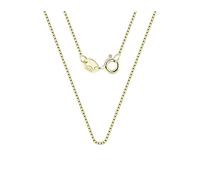 ZHANGAIQINYG Rinntin Trendy Thin Link Box Chain for Women Men Necklace Accessorie Jewelry SC07(SC07-18K,40cm)