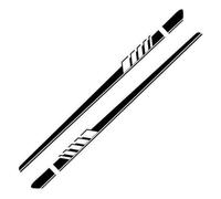zhangbaoshun Car Side Skirt Pedal for BMW X1 2020-2023 U11,Aluminium Side Steps with Extension,Anti-Collision Protection,Running Boards Kit with Side Skirt Diffuser,A-Black