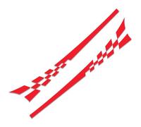 zhangbaoshun Car Side Skirt Pedal for Jeep Avenger 2023-2024,Aluminium Side Steps with Extension,Anti-Collision Protection,Running Boards Kit with Side Skirt Diffuser,A-Red