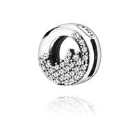 ZHANGCHEN 100% 925 Sterling Silver Sparkling Reflexion Bead Ice Cubes Clips Pandora Charms Bracelets Women Jewelry
