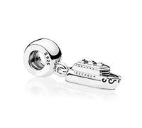 ZHANGCHEN 925 Sterling Silver Bead Mouse Cruise Line Ship Dangle Charm Fit Fashion Women Pandora Bracelet Bangle Gift DIY Jewelry