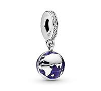 ZHANGCHEN 925 Sterling Silver Our Blue Planet Dangle Charm Pendant Fit Original Pandora Bracelet Silver Jewelry Gift