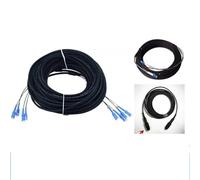 ZHANGGH 50m 2/4 cores Outdoor Patch Cord 7.0mm 2C 4C CPRI LC SC FC A SM DVI Waterproof FTTH Jumper Optical Fiber Armored Cable 2 core(FC/A-FC/A,4 cores SM-01)