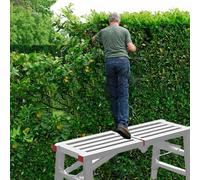 ZHANGGL Adjustable Folding Scaffolding with Feet, 180x40cm Platform Board Shelf Brackets for Step Ladders & Stairs, Heavy-Duty Scaffold Support for Construction Projects