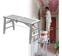 ZHANGGL Adjustable Height Scaffolding Platform - Portable Work Plank, 180x30cm (70.7"x11.75") - Durable Painter's Scaffold Equipment & Tools for Safe Construction & Renovation