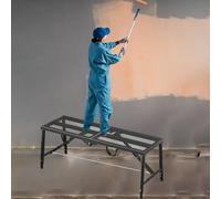 ZHANGGL Adjustable Painters Scaffolding Platform - Skid-Proof, Foldable Work Ladder with Non-Slip Feet - Industrial Walk Boards, 180x30cm (70.87"x11.81") for Safe Access