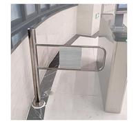 ZHANGGL Automatic Swing Gate for Passages, 20-80 Inch Width, Stainless Steel One-Way Door, Push In Only, Durable Entrance/Exit Device for Home and Business Security