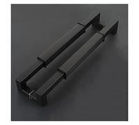 ZHANGGL Black Double Sided Push Pull Door Handles for Glass or Wood Doors, Commercial Modern Large Barn Door Handle