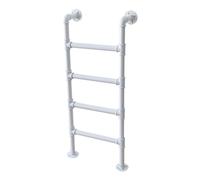 ZHANGGL Egress Ladder 3.3-9.8FT Multi-Purpose Loft Villa Ladder, Basement Egress Ladder Window Well Ladder Floor Standing Bunk Bed Ladder, Metal Step Climb Ladder for Garage(210cm/83in)