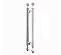 ZHANGGL European Style Push Pull Door Handles, 20/24/27/31/35/39/43/47Inch Long, Round Glass Shower Door Handle, Double Sided Mount Indoor Barn Door Handles