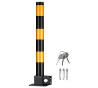 ZHANGGL Folding Parking Bollard Lifting Car Parking Space Lock Bollard Automatic Locking Reflective Steel Safety Post for Private Car Park