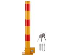 ZHANGGL Folding Parking Bollard Lifting Car Parking Space Lock Bollard Automatic Locking Reflective Steel Safety Post for Private Car Park