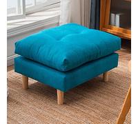 ZHANGGL Foot Stool,Rectangle Foot Stool, Fleece Fabric Footrest Ottoman Stool with Non-Skid Wood Legs, Modern Rectangle Footstools Small Step Stool Ottoman for Couch, Desk, Offic