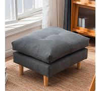 ZHANGGL Foot Stool,Rectangle Foot Stool, Fleece Fabric Footrest Ottoman Stool with Non-Skid Wood Legs, Modern Rectangle Footstools Small Step Stool Ottoman for Couch, Desk, Offic