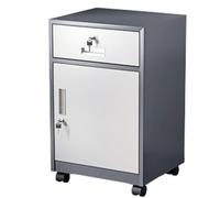 ZHANGGL Metal Vertical File Cabinet With Lockable Storage Nizer For Home Office School Garage Multi Purpose Tool Chest Medicine Cabinet Rolling Printer Stand(Grey +White-Ordinary