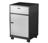 ZHANGGL Metal Vertical File Cabinet With Lockable Storage Nizer For Home Office School Garage Multi Purpose Tool Chest Medicine Cabinet Rolling Printer Stand(Black +White-Passwor