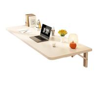 ZHANGGL Space Saving Wall Mounted Wooden Folding Table 60x40cm Pull Down Workbench for Study Bedroom Balcony & Small Spaces - Versatile & Stylish Home Office Solution